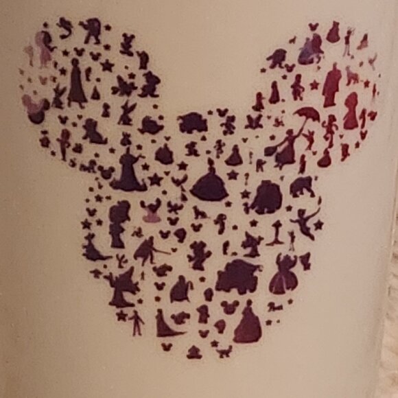 Disney Parks Mickey Mouse Logo Decor Ceramic Travel "Coffee" Tumbler (Society 6) - Picture 2 of 13